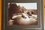 Salmon Leap Weir Ennis Co Clare. This Is A Sepia Colour Photograph Taken From The Lawrence Collection. In Very Good Condition. See Photos For Same.