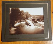 Salmon Leap Weir Ennis Co Clare. This Is A Sepia Colour Photograph Taken From The Lawrence Collection. In Very Good Condition. See Photos For Same.