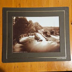 Salmon Leap Weir Ennis Co Clare. This Is A Sepia Colour Photograph Taken From The Lawrence Collection. In Very Good Condition. See Photos For Same.