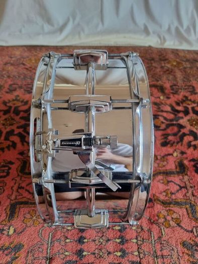 Ludwig 3 ply 70s Butcher Block and LM402 6.5 Supraphonic Snare - Blue Olive Drums Kit Led Zeppelin