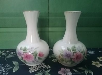 Two Pretty Aynsley Bud Vases