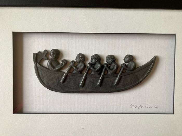 Wild goose sculptural metal picture- great gift