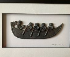Wild goose sculptural metal picture- great gift