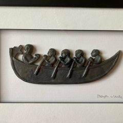 Wild goose sculptural metal picture- great gift