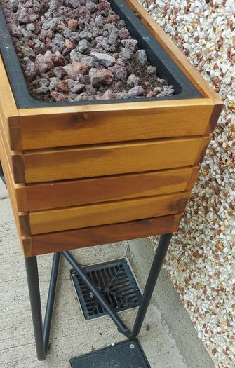 Wooden planter