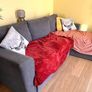 Sofa Bed Couch L shape Dark Grey Image 2