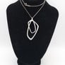 Geometric 925 Silver Pendant On Sterling Italian Chain Image 10