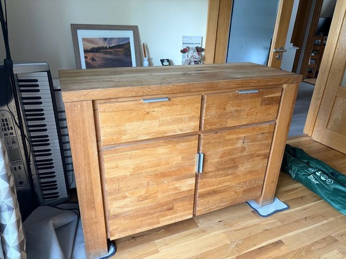 Solid oak sideboard