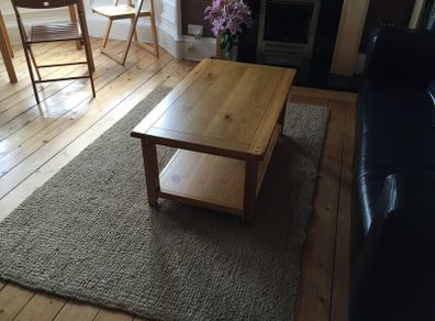 Oak Furnitureland Oak Coffee Table with Shelf