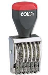 Colop 04006 Numbering Stamp - 6 Bands 0-9 Imprint 26x44mm