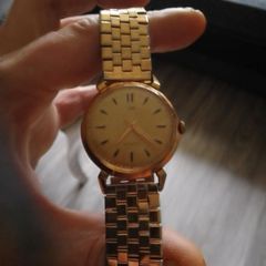 Lip 14 Carat Gold Plaque Watch 1950,s wind up watch