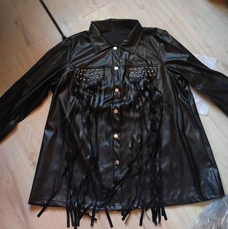 Free Postage! Amazing Leather Look Jacket size 20
