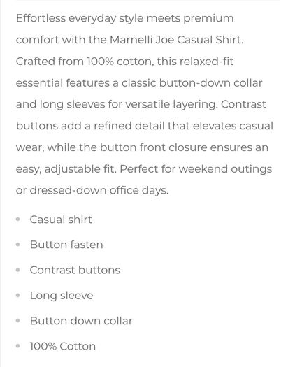 Marnelli Long Sleeve Shirt - Size - Large - RRP - 99.95 - Open To Offers!!