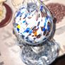 Rare 1960s Handmade Murano Style End of Day Splatter Glass Fish Ashtray Vase Image 2