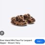 Brand New River Island Fluffy Leopard Print Sling Back Slippers - Size - C9 - RRP - 14.00 - Sterling - 19.99 - Euro Image 9