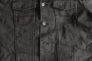 ASOS Men's Washed Black Denim Jacket Quilted Lining &amp; Sherpa Collar Size M