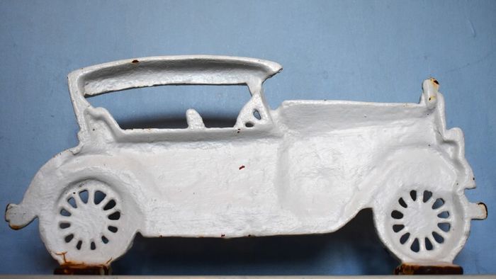 Antique Ford Car Cast Iron Door Stopper