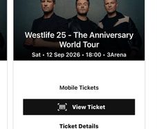 Westlife Tickets Two