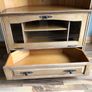 light oak solid tv corner unit ..immaculate Image 5