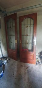 Mahogany double doors