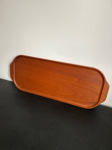 Mid Century Scandinavian Teak Tray Vintage