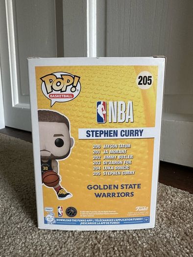 Funko Pop! NBA Stephen Curry #205 Golden State Warriors