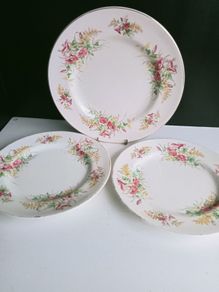 vintage Arklow Pottery plates x 3