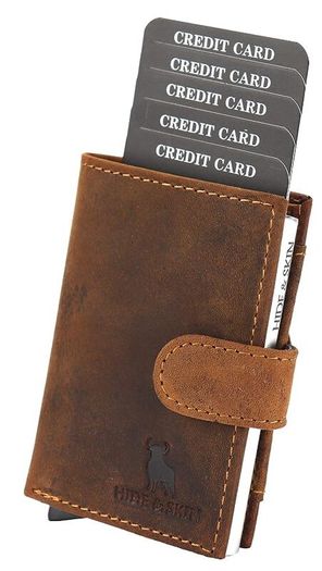 Leather card holder wallet - brand new