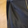 F&F Black  Faux Leather   A- Line Skirt.  S.14      B.N.W.T. Image 5