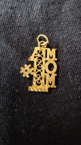14k Gold Number 1 Mom necklace pendant