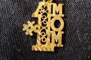 14k Gold Number 1 Mom necklace pendant