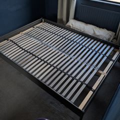 double bed frame metal ikea
