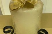 New Large 80 Hour Burning Candle &amp; Stand