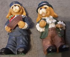 two nice dog figurines