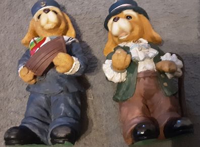 two nice dog figurines