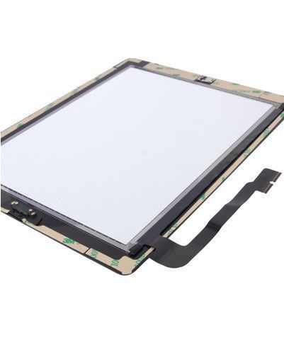 For iPad 3 / iPad 4 Digitizer Touch Screen Glass Home Button Black With Adhesive - FHT10IPDLCD