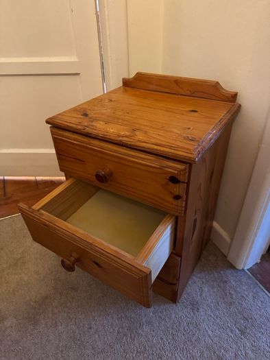 Free Pine Bedside Drawers