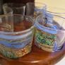 Very Rare Vintage Conac Glass & Timber Decanter Set Image 4