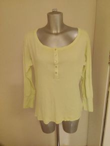 South lime cotton top size UK16/18 EU44/46  Postage included