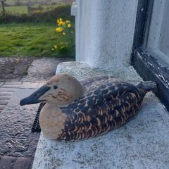 Stunning and Rare Vintage Kilkenny Design Workshops Eider Duck Hand-Painted Ceramic Model by Oisin Kelly RHA (1915-1981), Excellent Condition