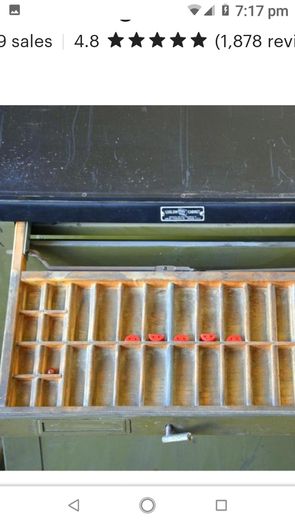 Vintage Steel Lethern Cabinet