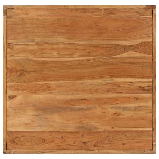 Coffee Table Solid Acacia Wood 80x80x41 cm Brown