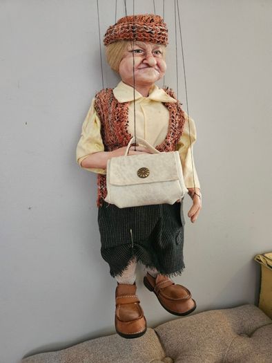 Vintage Czech Figurines Old man Joe and Woman