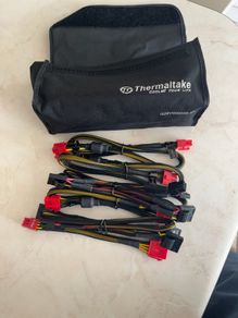 Free - Thermaltake Modular PSU Cables & Storage Pouch (Compatibility Unknown)