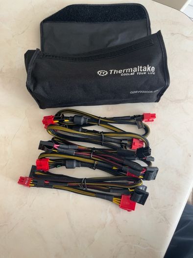 Free - Thermaltake Modular PSU Cables & Storage Pouch (Compatibility Unknown)
