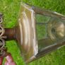 Antique Brass Architectural Carriage Porch Lamp Wall Lamp Glass Brass Eagle Top Lantern - Decorative Garden or porch light Image 8