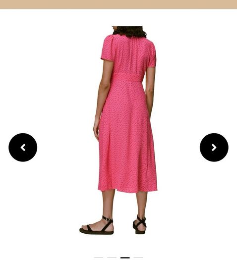 whistles Heidi Spot print dress size 8