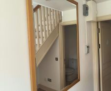 Large Wood-Framed Wall Mirror (130cm x 100cm) - Excellent Condition