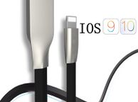 main image for ad Black 1m Zinc Alloy Data Sync / Lightning USB Cable for iPhone 7 6 6s Plus 5