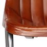 Dining Chairs 6 pcs Brown Real Leather Image 8